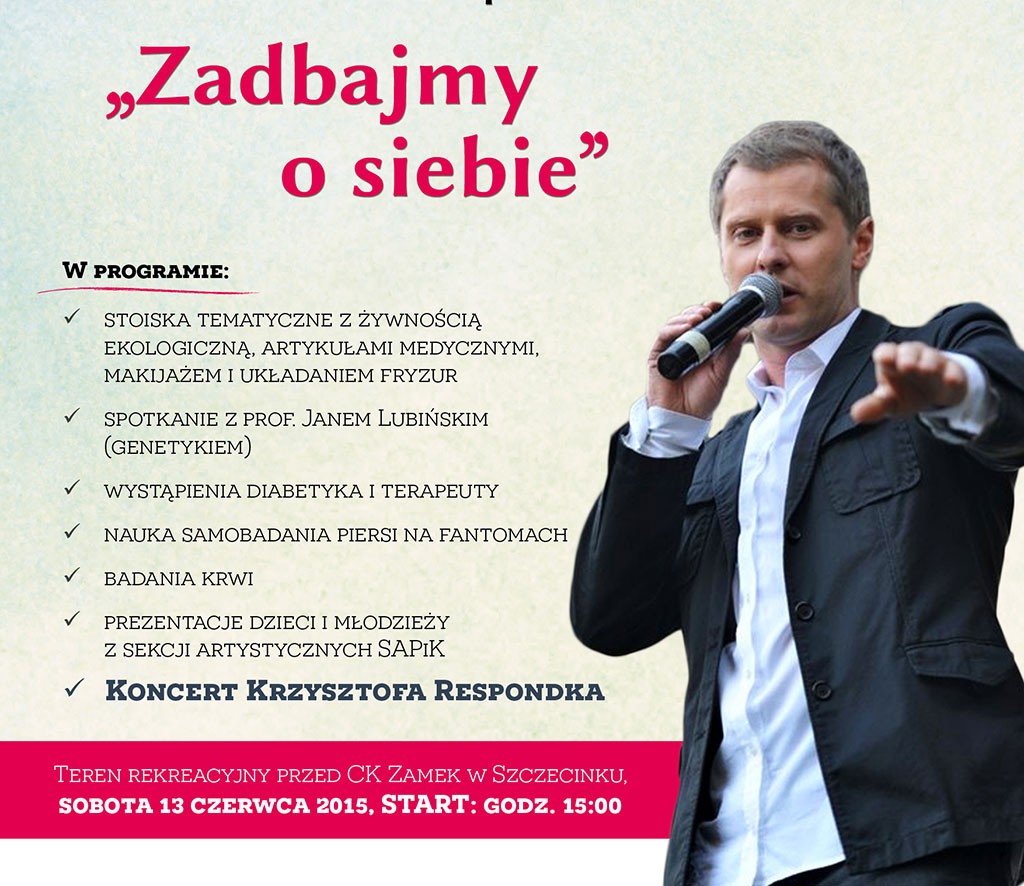 Amazonki zapraszają na happening. Zaśpiewa Krzysztof Respondek
