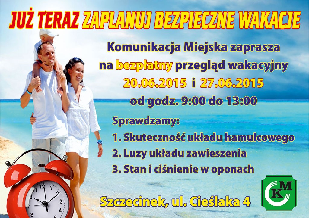 Już teraz zaplanuj bezpieczne wakacje
