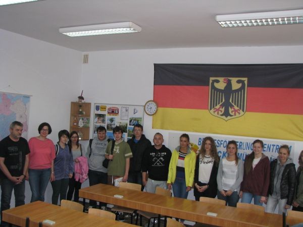 Wizyta uczniów z Berufsförderungszentrum z Pasewalku w Białym Borze