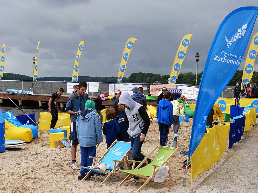 Projekt Plaża w Szczecinku. Pogoda nie rozpieszcza
