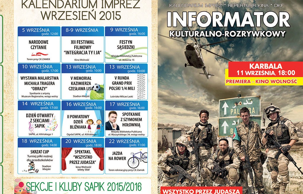 Kulturalny wrzesień. Informator SAPiK