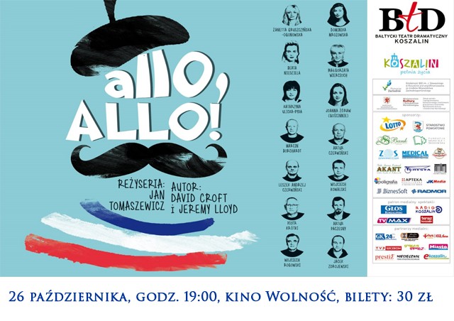 „Allo Allo” na scenie kina „Wolność”