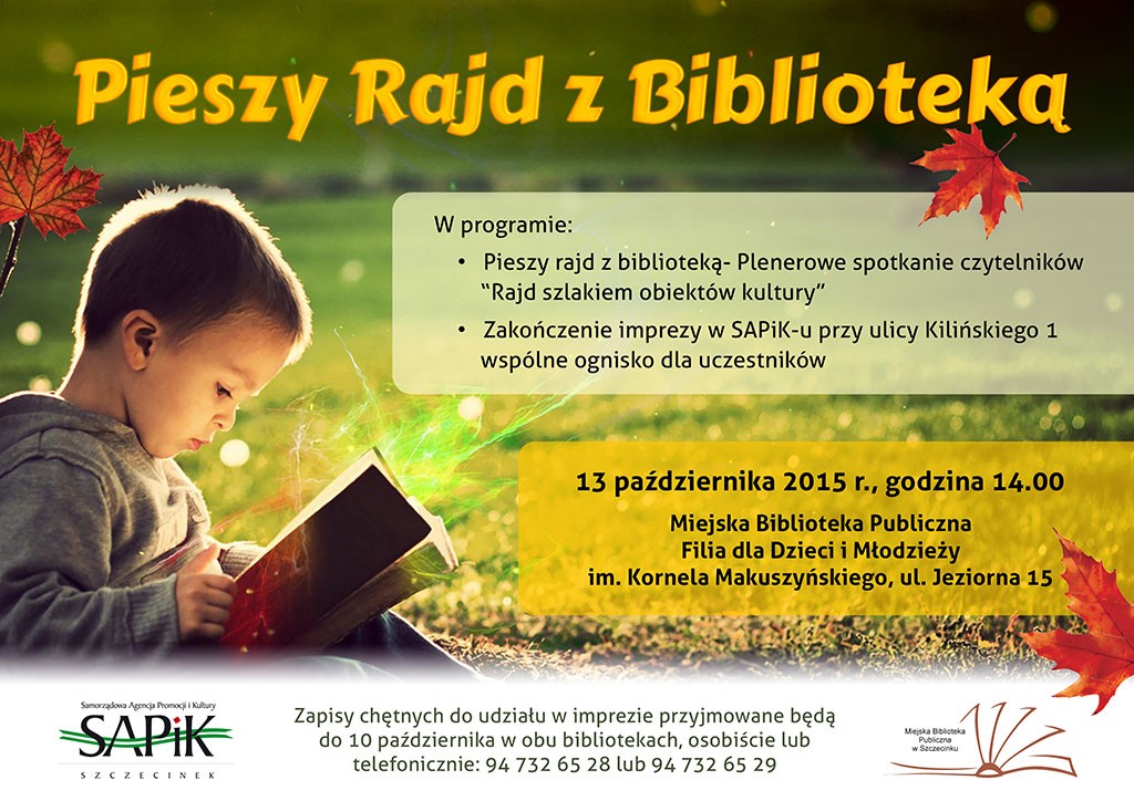 Biblioteka zaprasza na rajd pieszy