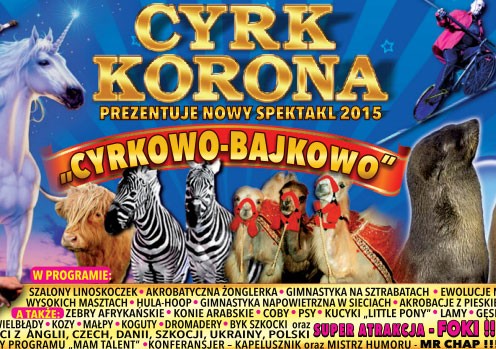 Już 2 listopada największy w Polsce Cyrk Korona odwiedzi Szczecinek! 