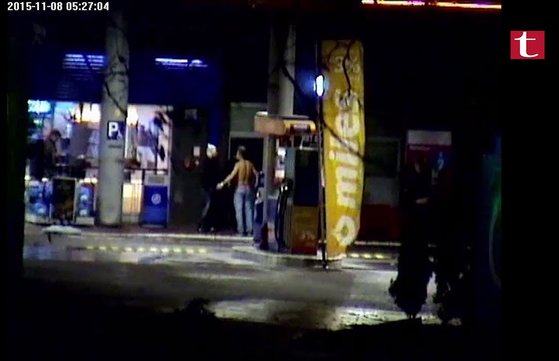 Bili się na stacji benzynowej, albo... wpadali w doniczki