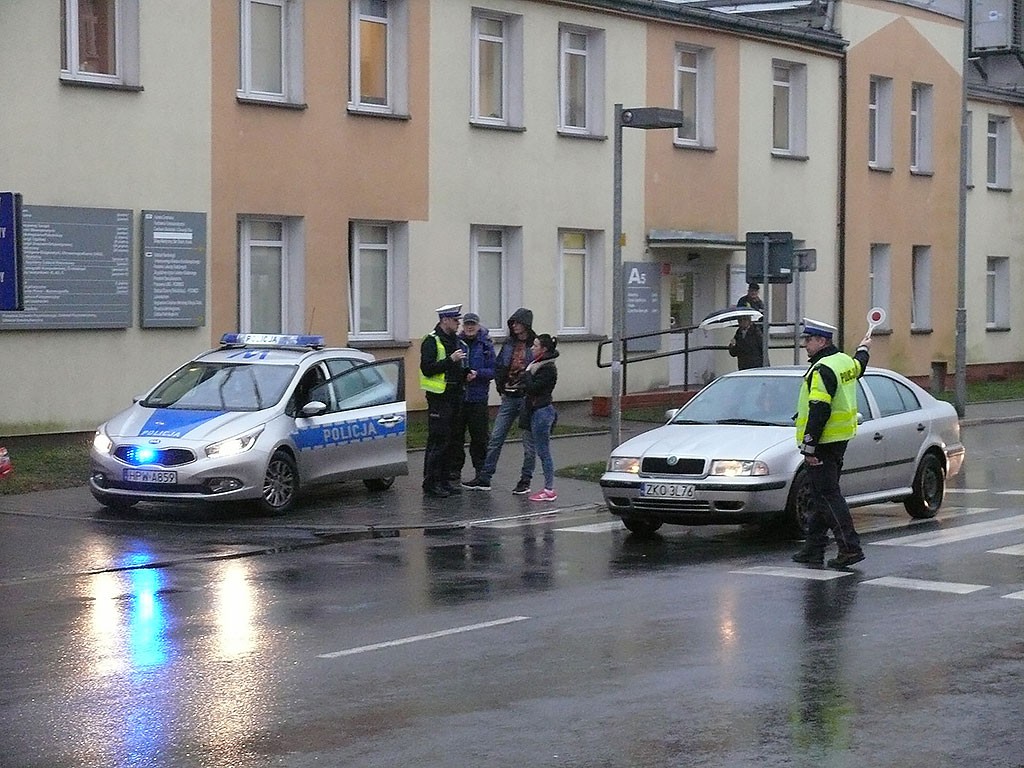 Potrącenie na samych pasach