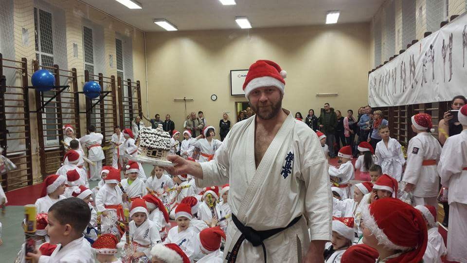 Święty Mikołaj u karateków z Klubu Kyokushin