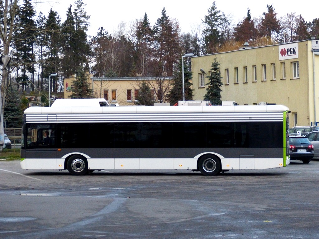 Zajezdnia autobusowa z wiellkim zasilaniem
