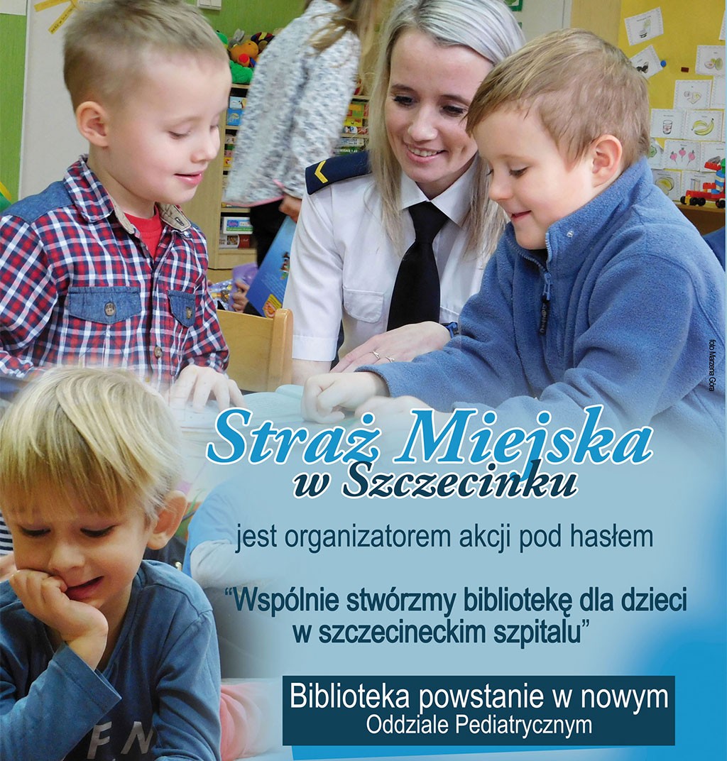 Straż miejska zbiera książki dla szpitala