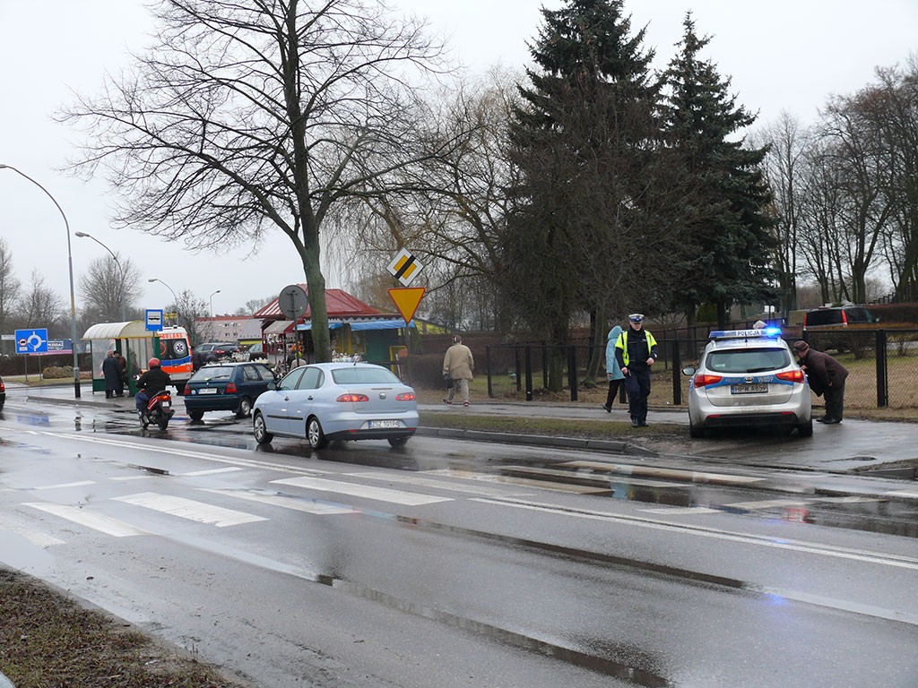 Potrącenie na przejściu dla pieszych