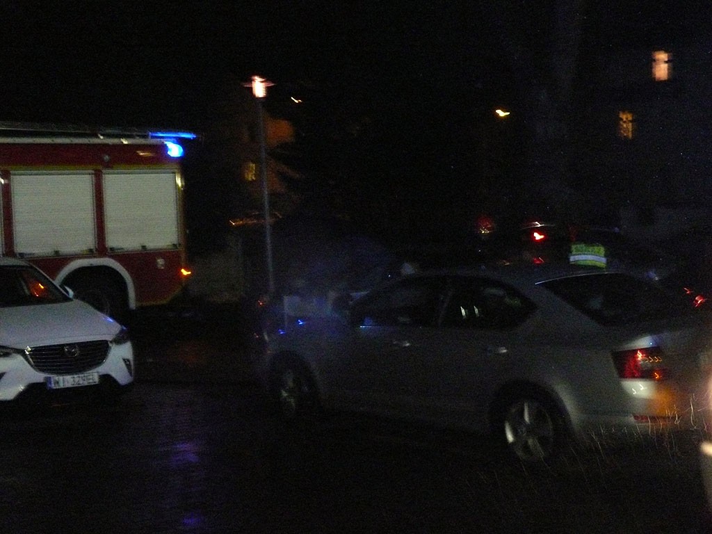Pożar mercedesa został ugaszony