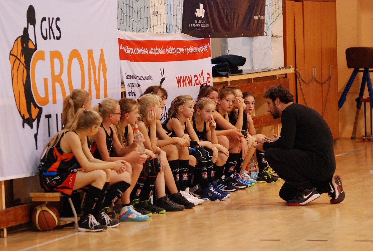 U14 Gromu na meczu w Koszalinie