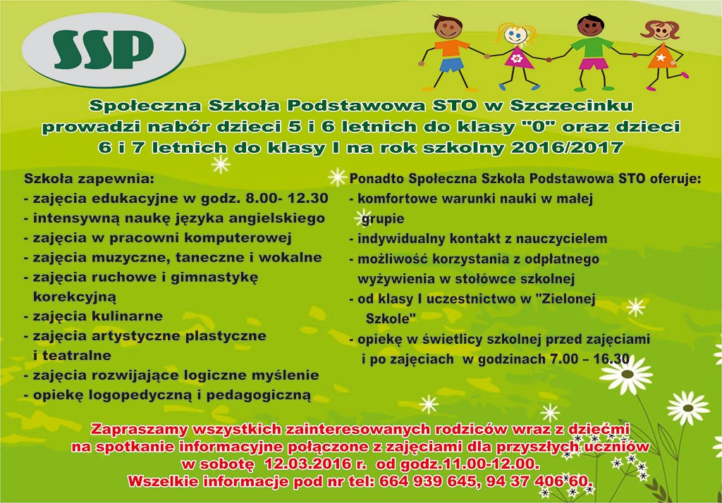 Nie marnuj czasu! Zapisz dziecko do Społecznej!