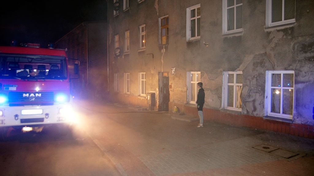 Podpalenie piwnicy na A. Krajowej