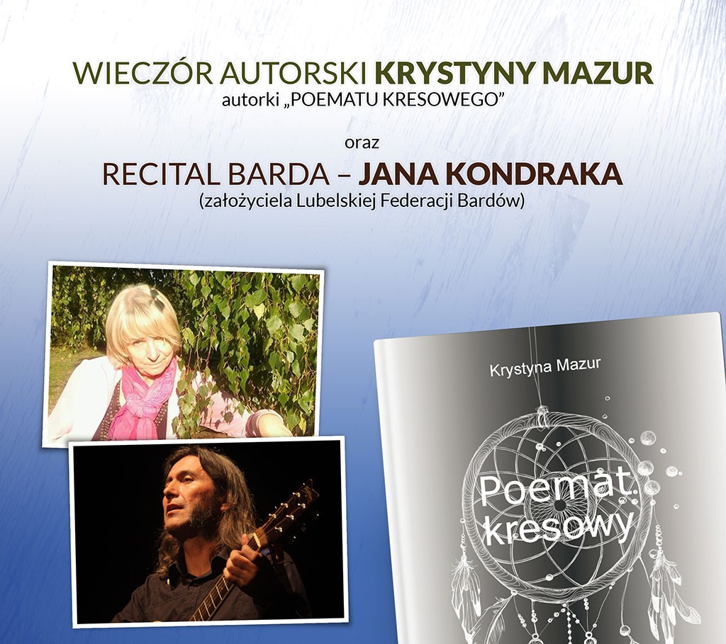 Zaproszenie na wieczór z poezją Krystyny Mazur