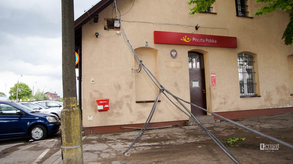 Poczta bez łączności. Przez wiatr