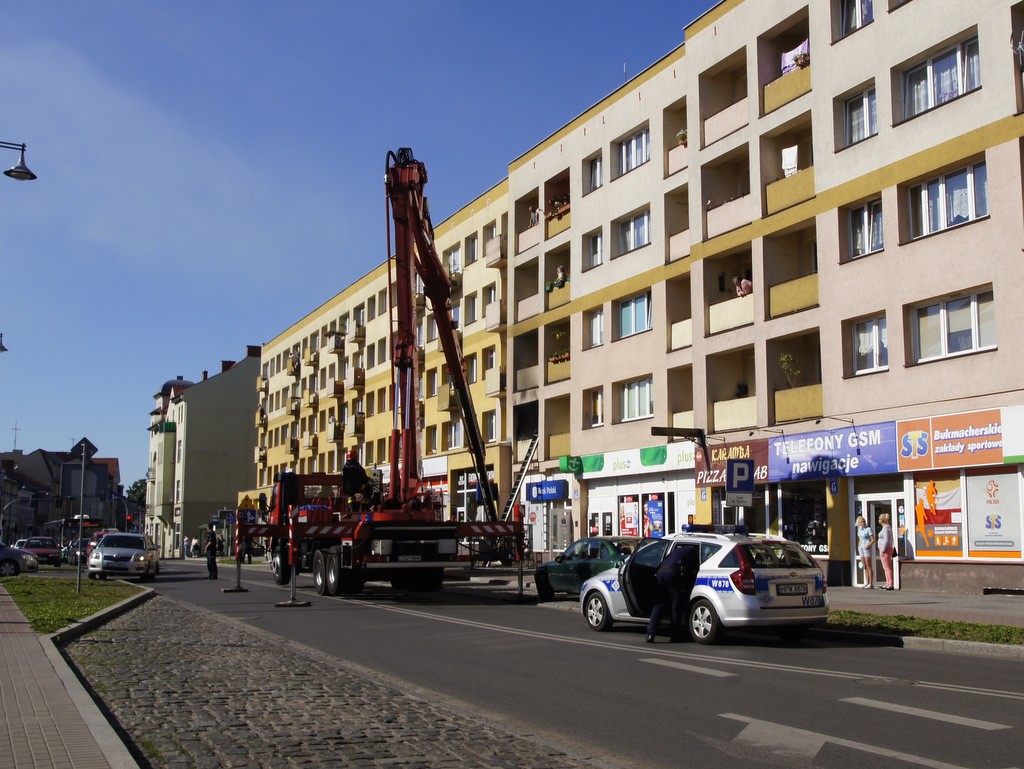 Groźny pożar na ul. Wyszyńskiego