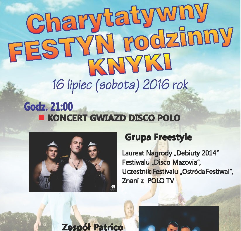 W sobotę - festyn w Knykach. Zaproszenie