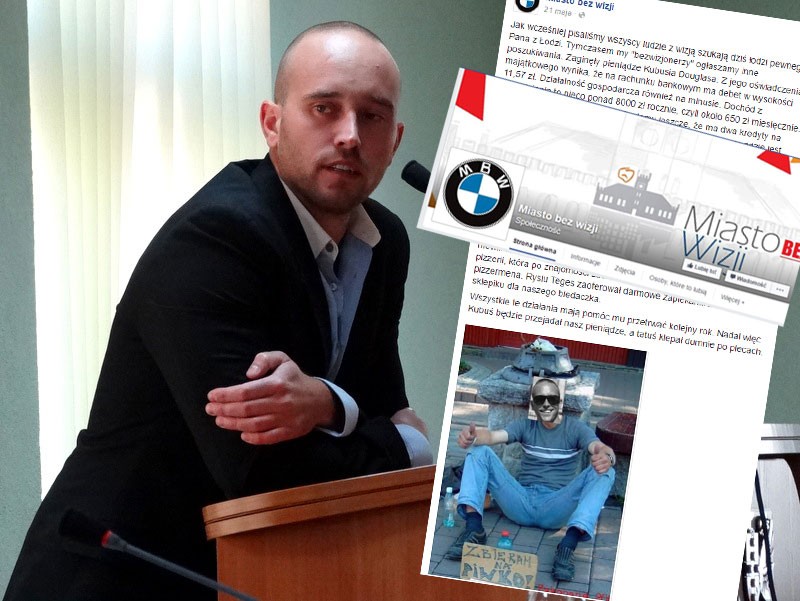 Ktoś zniesławił Jakuba Hardie-Douglasa. Policja ustala autora wpisów na Facebooku. Będzie ciężko
