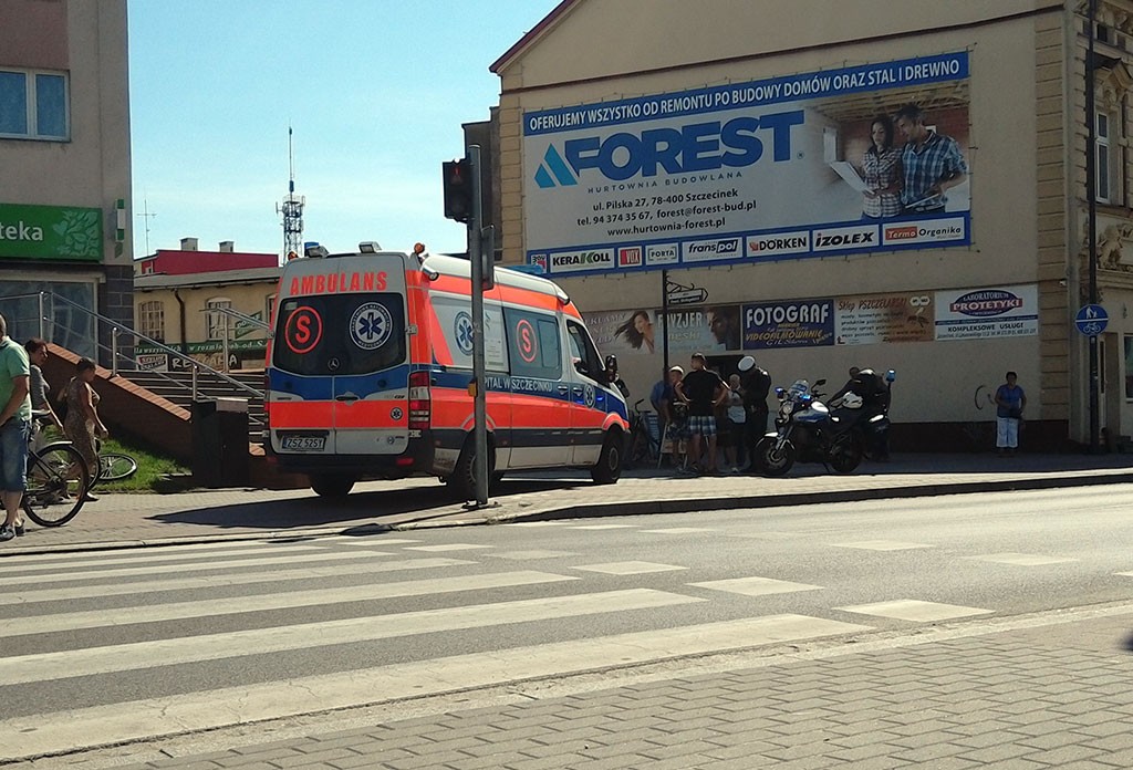 Potrącona przez rowerzystę
