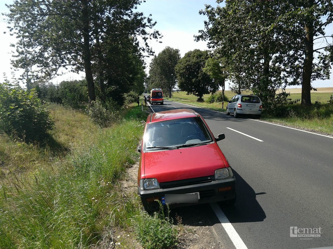 Potrącony przez tico. Czy w aucie pękła opona?