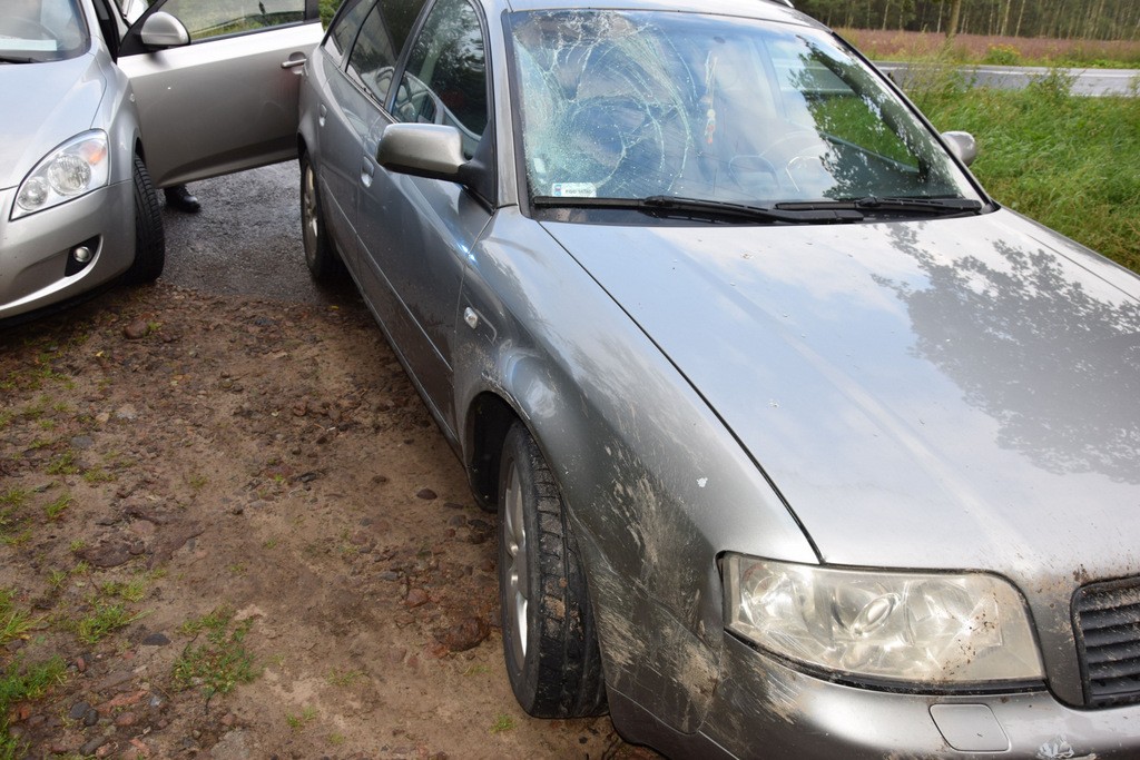 Rowerzysta zderzył się z rozpędzonym audi