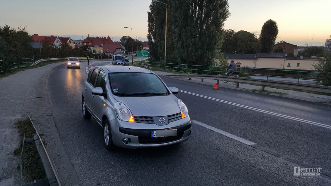 Motocyklista potrącony na wiadukcie