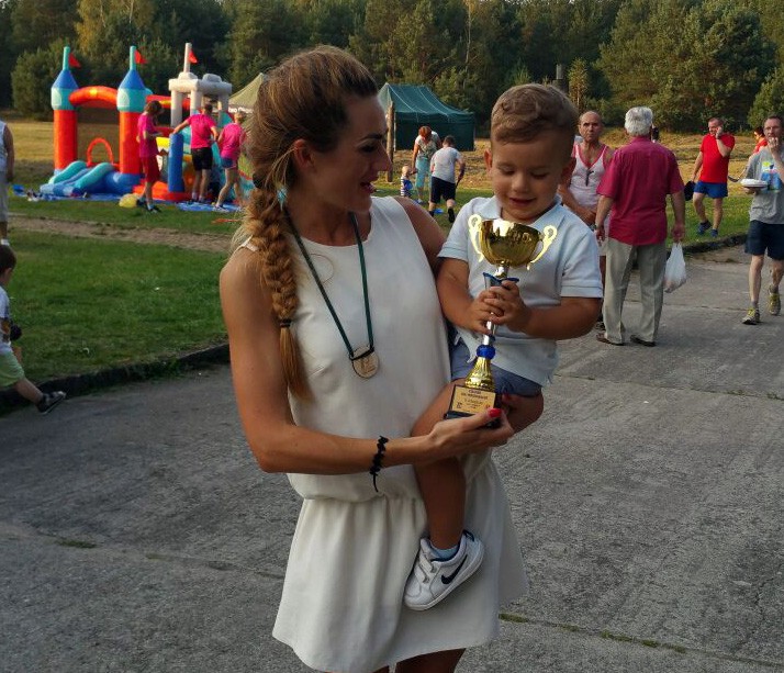 Mama z synkiem trenują razem