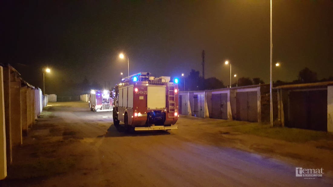 To miał być pożar ciągu garaży
