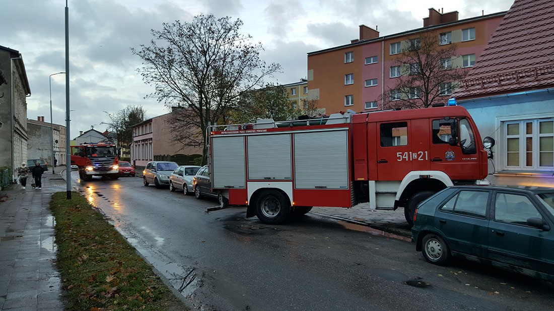 Alarm na Koszalińskiej. Włączył się czujnik czadu