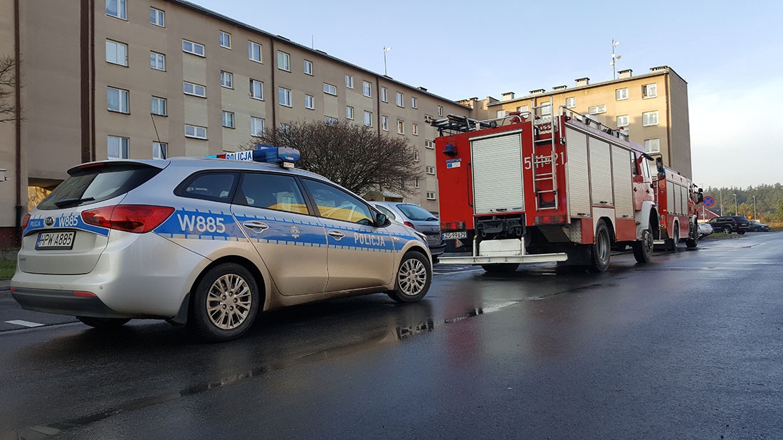 Strażacy udzielali pierwszej pomocy