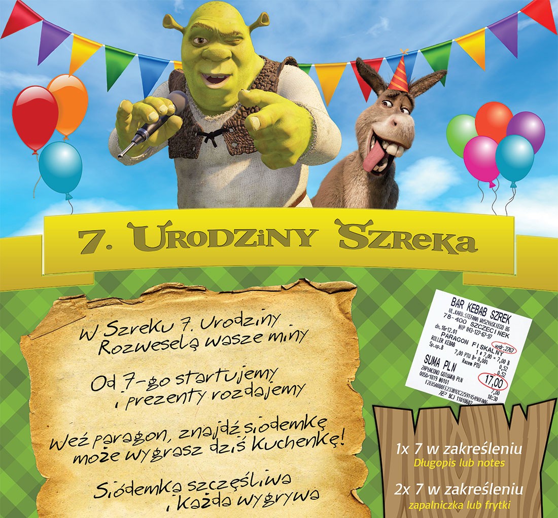 Z okazji 7 urodzin Szrek rozdaje nagrody!