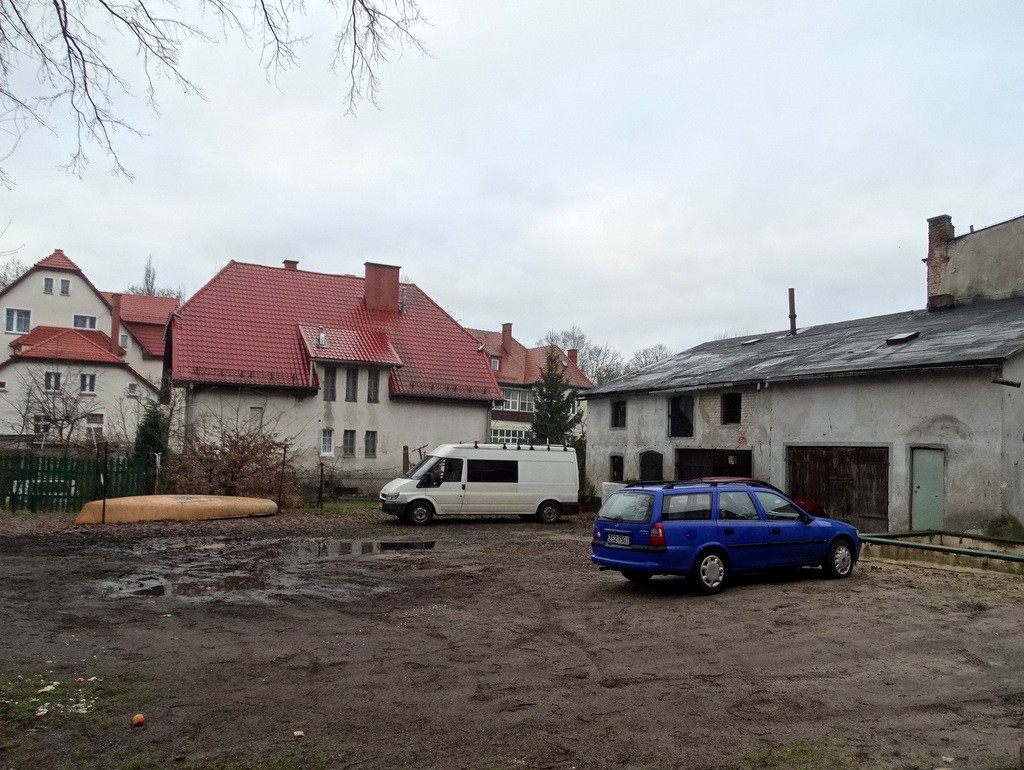 Brodzą w błocie i czekają