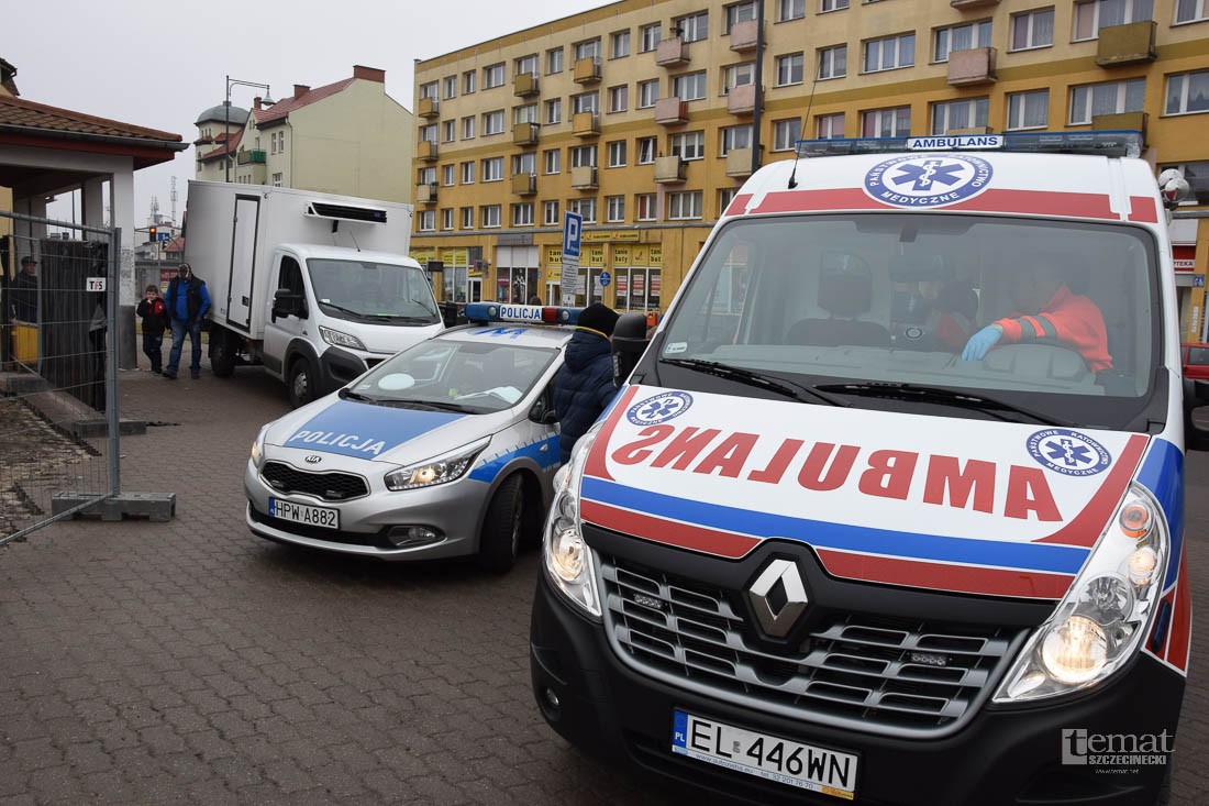 Potrącenie na parkingu przy Netto