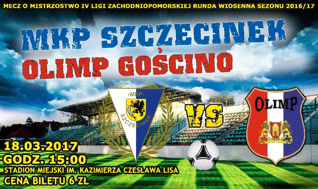 MKP Szczecinek - Olimp Gościno. Przyjdź na mecz!