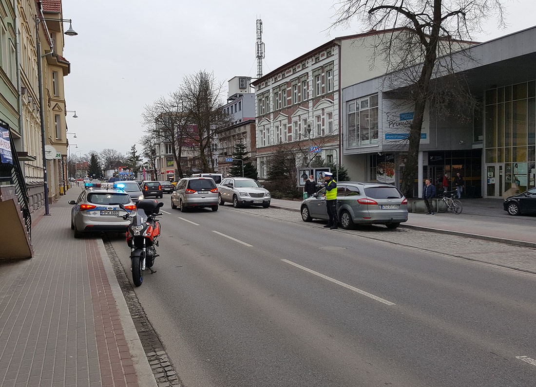 Zderzenie z motocyklistą na Wyszyńskiego