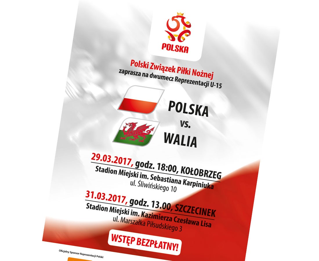 Mecz Polska - Walia w Szczecinku. Zaproszenie