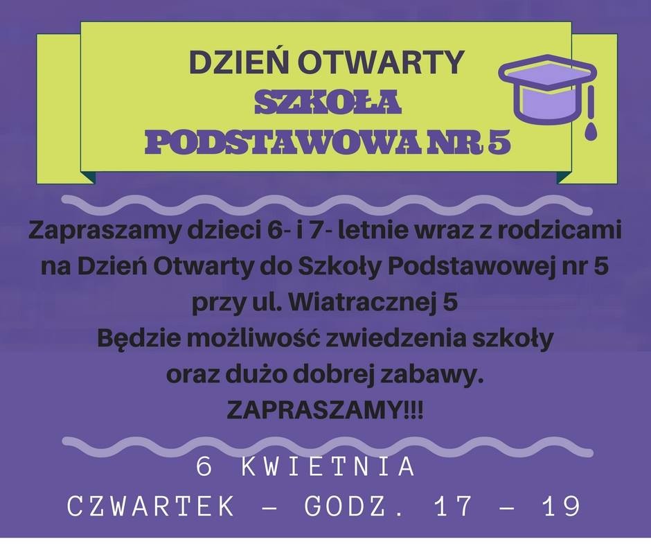 Dzień otwarty w Szkole Podstawowej nr 5