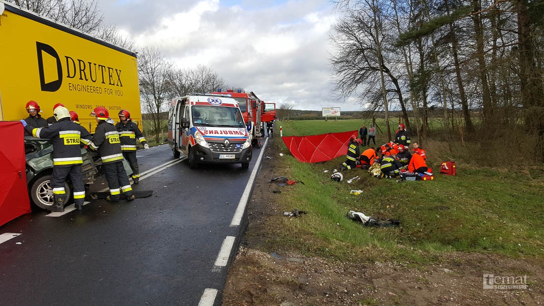 Wstrząsający wypadek na DK20. Zginął mężczyzna z dwójką dzieci