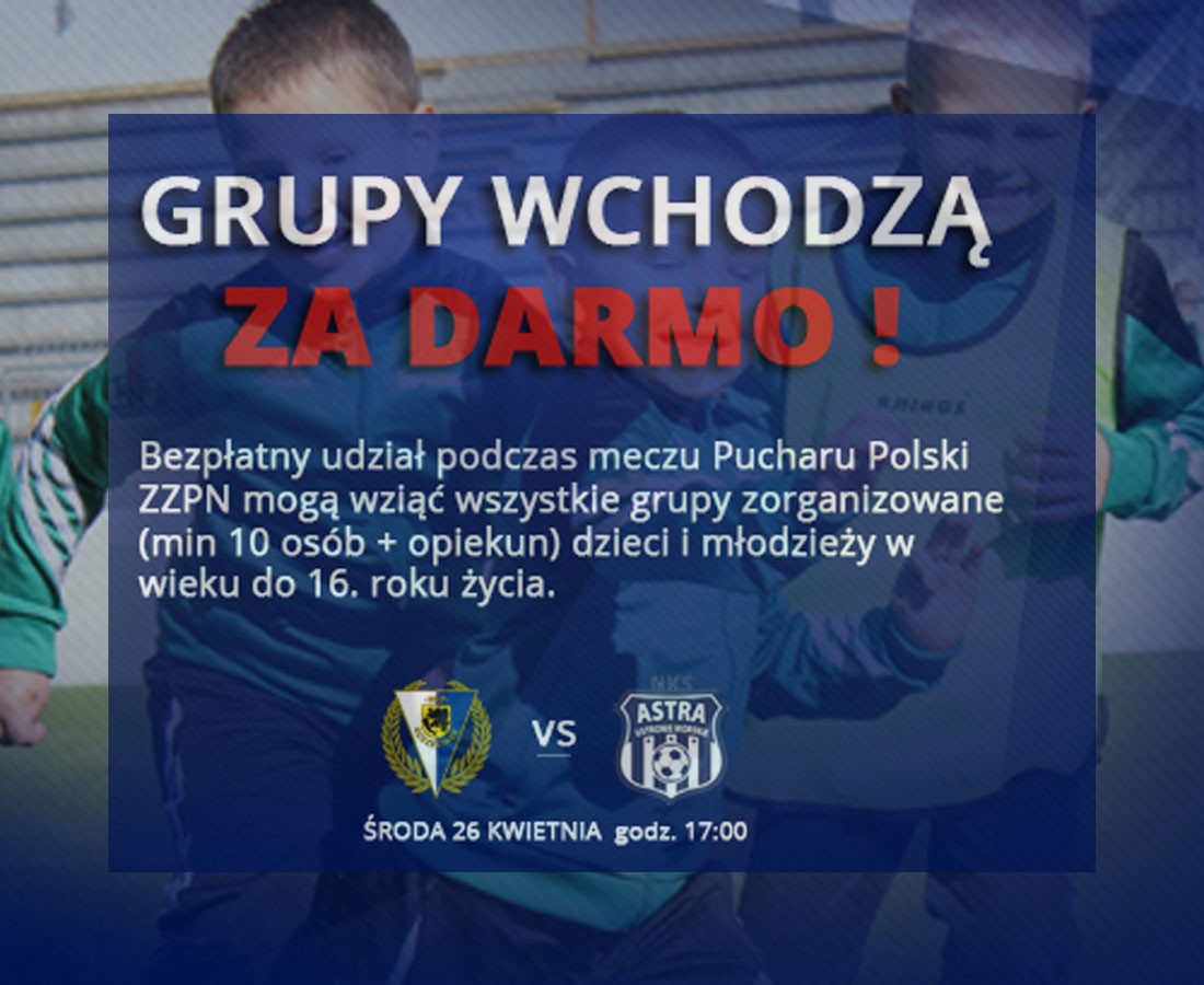 Grupy mecz obejrzą za darmo!
