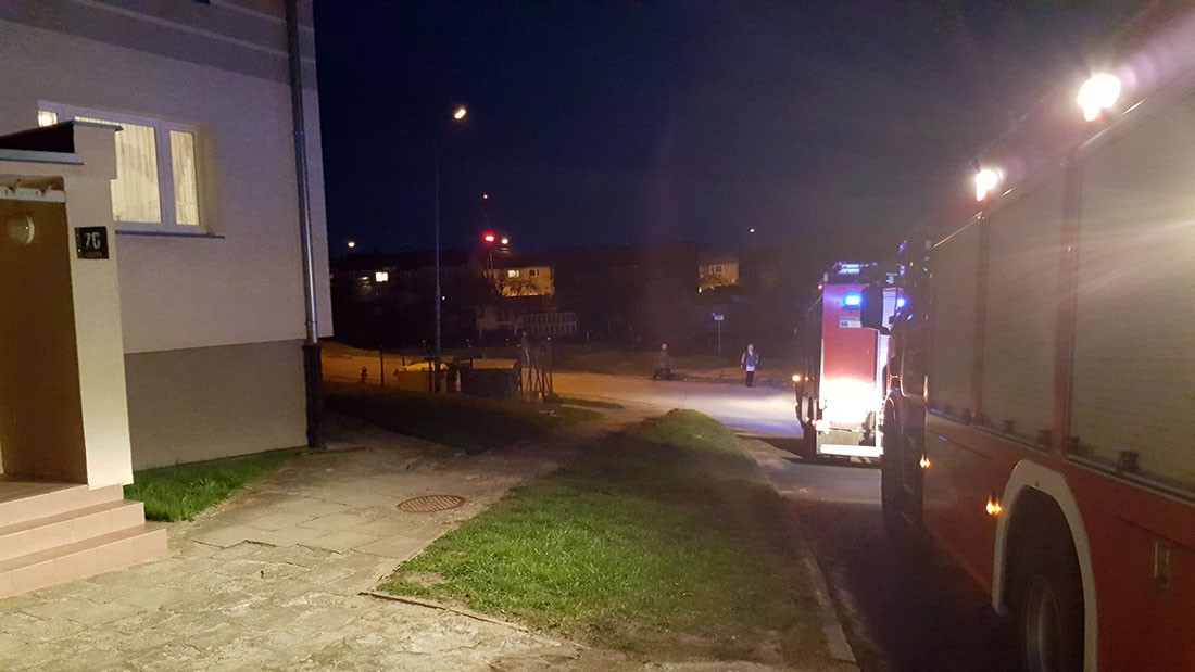 Alarm gazowy na ul. Łódzkiej