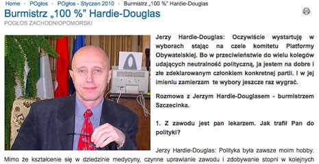 Burmistrz: Oczywiście wystartuję w wyborach