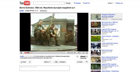 Nieznane Borne - wyjeżdżająca Armia Czerwona (video)