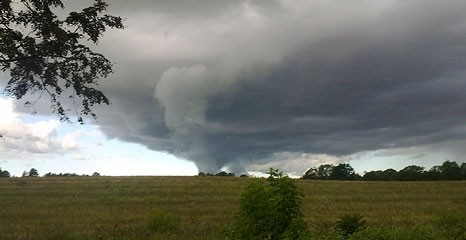 Trąba powietrzna koło Wierzchowa!