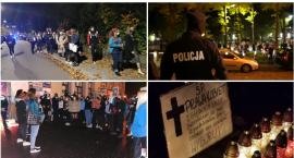 Wieczorny Strajk Kobiet w Szczecinku. Do policjanta: „Zdejmij mundur, przeproś matkę”