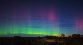 Przepiękna zorza polarna w Szczecinku!
