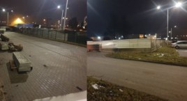 Ktoś zagrodził parking płotem. Czytelnik: Przecież to powstało z naszych podatków
