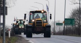 Zakorkowali na chwilę miasto. Strajk rolników w Szczecinku