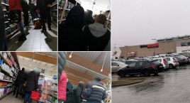 Cały Szczecinek w jednym markecie! Tłumy na zakupach z powodu braku prądu