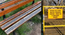 Na wybiegu ktoś posmarował ławki smarem. Czytelniczka: Trzeba to wszystko zmienić!